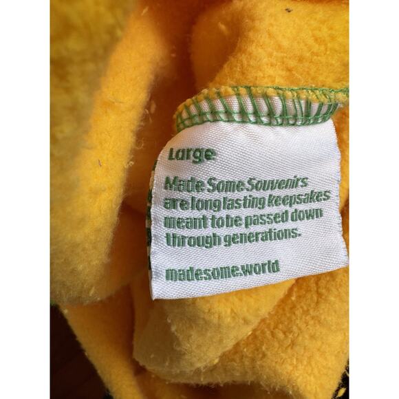 Made Some Souvenirs Yellow Relaxed Fit Crewneck Sweatshirt Women’s Large USA - Picture 7 of 8